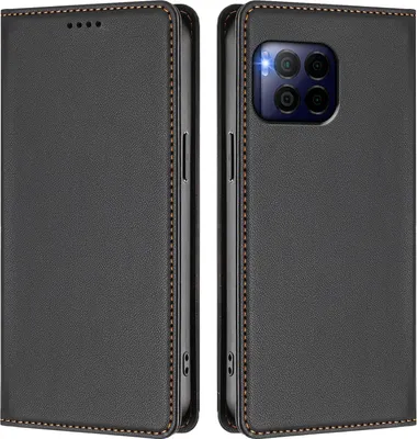 Immagine prodotto di Custodia in pelle per T-Mobile REVVL 7 Pro, custodia a libro magnetica in Finto cuoio con supporto. Nero