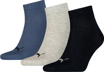 Immagine prodotto di Calzini quarto di allenamento nero/grigio/blu 3 pezzi MT 35-38