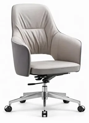 Obrázok produktu pre Ergonomická kancelárska stolička pre manažéra, sivá, s vysokým operadlom a kolieskami