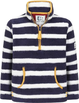Produktbild von Lazy Jacks - Sweatshirt für Jungen, mit kurzem Reißverschluss LJ184 (152-158) (Marineblau)