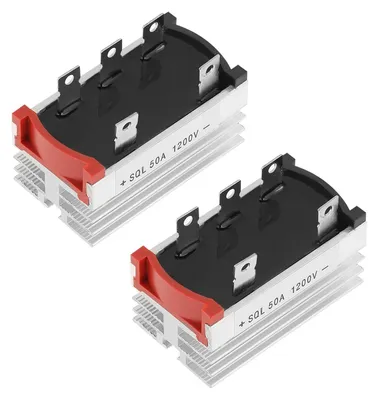 3-Phasen Brückengleichrichter 50A 1200V, 2 Stück, Aluminium