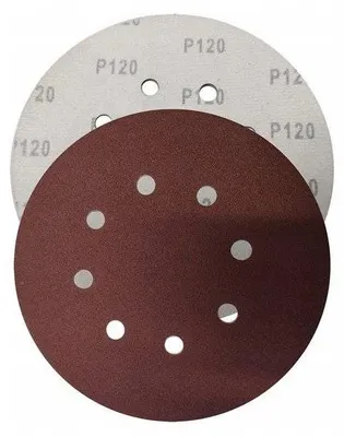 Obrázok produktu pre Magma Kotúče na suchý zips 180 mm P120 s otvormi 10 ks