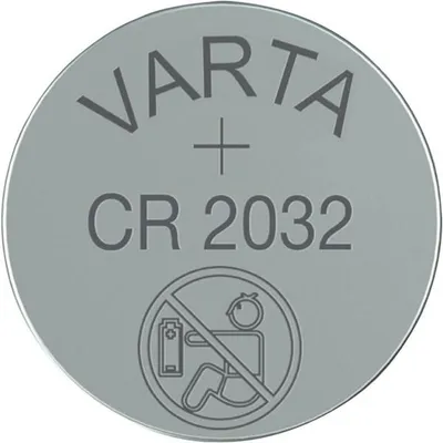 Varta Knopfzelle, Lithium, Professional Electronics, CR2032, 3V, 5er Blister