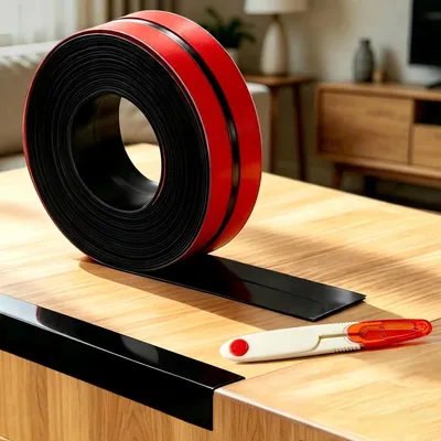 Obrázok produktu pre Samolepiaca hrana, materiál TPE, 5 m x 20 mm, na ochranu rohov a hrán