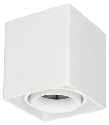 Image de HOFTRONIC - Spot en saillie LED carré inclinable GU10 blanc IP20