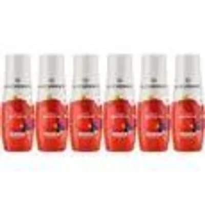 Image de Concentrés SODASTREAM - Paquet de 6 concentrés de grenadine sans sucre - Donne jusqu'à 54 l de boisson - 440 ml
