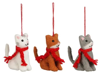 Dekofigur Katze 3 sortiert