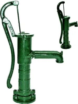 Produktbild von Schwengelpumpe Gusseisen GRÜN Handpumpe 55916 Handschwengelpumpe Gartenpumpe
