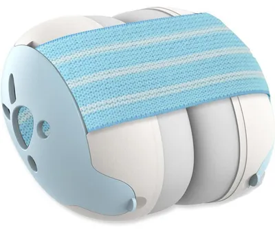 Productafbeelding van Geluidsbeschermende hoofdband voor baby's en kinderen, blauw, verstelbare hoofdband, geluidsreductie van 25 dB (SNR)