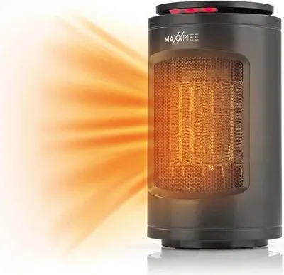 Produktbild von MAXXMEE HP-12AR / 09621 HeizlÃ1/4fter, Tischgerät, 1200 Watt, 3 Heizstufen, Kaltstufe, Timer