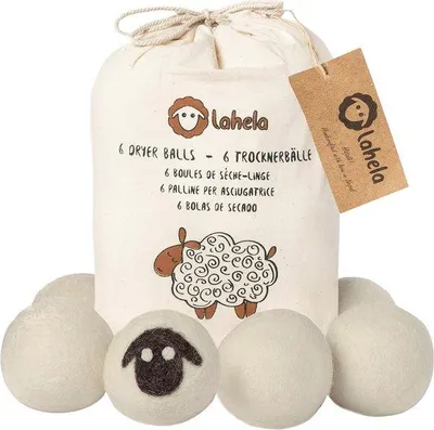 Produktbild von Famanu Trockenballen 6 Stück - Weich und energiesparend - Ersatz für Weichspüler
