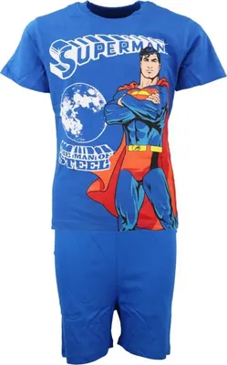 Produktbild von DC Comics Superman Kinder kurzarm Pyjama – Blau / 116