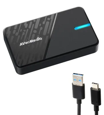 Zdjęcie produktu dla AVerMedia GC311G2, Czarny, USB 3.2 Gen 1 (3.1 Gen 1), 1920 x 1080 px, wide range of HDMI sources, including PlayStation 5, Xbox Series X, Switch, and cameras—making, 240 fps, 2160p, 1440p, 1080p, 1080i, 720p, 480p