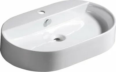 Produktbild von Kerasan RING Keramik-Waschtisch zum Aufsetzen 65x40cm, weiß