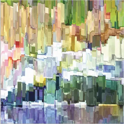 Produktbild von ARTland Wandbild Alu für Innen & Outdoor Glacierbucht III Größe: 40x40 cm
