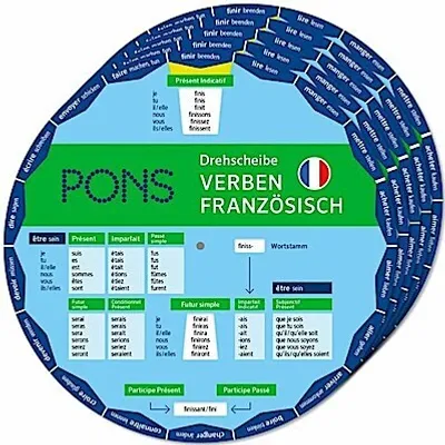 Produktbild von Drehscheibe Verben Französisch PONS: Unregelmäßige Verben schnell nachschauen