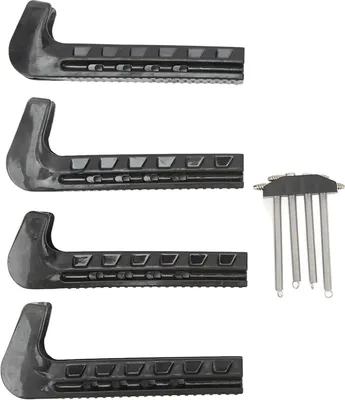 Produktbild von 2 Paare Skate Guards Tragbare Eisklingenabdeckungen für ein verstellbare Beschützer für Hockeyschlittschuhe Figur Schwarz
