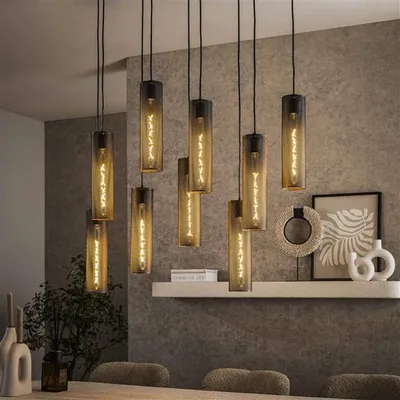 Produktbild von Hoyz-Kollektion – Hängelampe 5+4 Tube Mesh – Artic Black