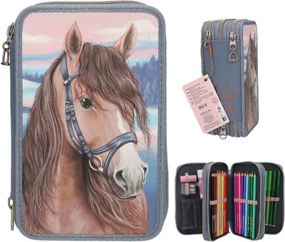 Image de Miss Melody Trousse à crayons 3 compartiments avec effet 3 D