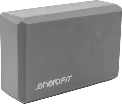 Produktbild von Enero Fit Yogablock EVA Grau 23 × 14,5 × 7,5 cm – leichter, stabiler (bis 150 kg) Trainingsblock – Unterstützung für Yoga, Pilates, Fitness & Stretching