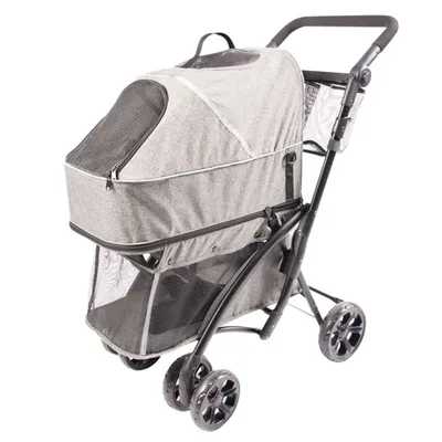 Produktbild von Duvoplus Haustier-Buggy Deluxe 79x46x99 cm Grau