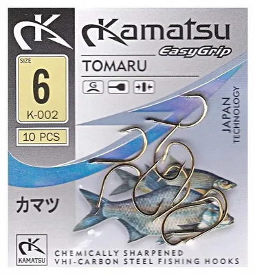 Produktbild von Kamatsu Tomaru Gold Haken Größe 6 mit Löffel