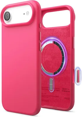 Produktbild von Elago MagSafe Silikonhülle für iPhone 17 Air Ice Red