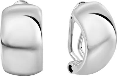 Produktbild von V Ohrclip 925/- Sterling Silber 1,4cm weiß 371220369R-1