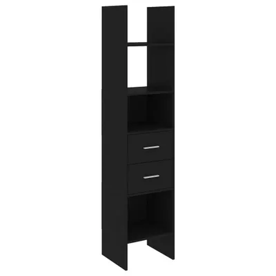 Image de vidaXL Bibliothèque noire 40x35x180 cm bois composite