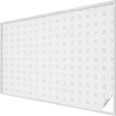 Obrázek produktu pro Vitrážová fólie na okno - 146x200 cm - vitrážový vzor - neprůhledná dekorativní fólie pro ochranu soukromí - samolepicí, UV ochrana - květinová symetrie