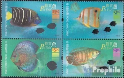 Produktbild von Briefmarken Hongkong 2003 Mi 1105-1108 Viererblock (kompl.Ausg.) postfrisch Zierfische