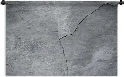 Produktbild von MuchoWow® Wandteppich Wandbehang Beton - Grau - Riss 60x40 cm Tapisserie Dekoration Wandtuch - Wanddekorationen