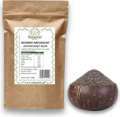 Zdjęcie produktu dla BŁONNIK NATURALNY WITALNY babka JAJOWATA + PŁESZNIK oczyszczający 200g