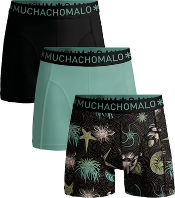 Produktbild von Muchachomalo Herren Boxershorts – 3er Pack – Baumwolle Stretch – Bequeme Unterwäsche – Größe L - U-OUTLT1010-384
