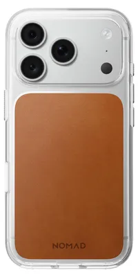 Obrázek produktu pro Nomad Clear Leather Case, saddle (Horween) - iPhone 18 Pro/17 Pro
