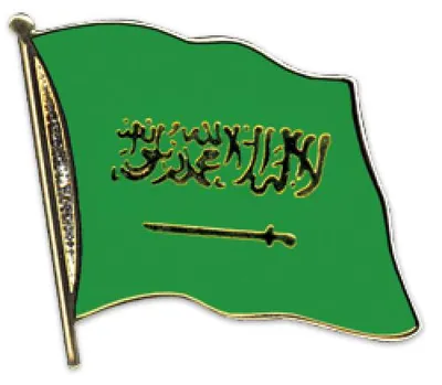 Produktbild von Flaggen-Pin vergoldet Saudi-Arabien