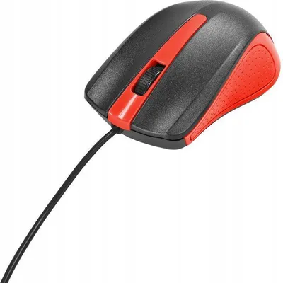 Produktbild von E5 RE02428 Optische Maus Schwarz-Rot 800 DPI