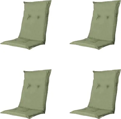 Produktbild von Madison Tuinstoelkissen für niedrige Rückenlehnen 93x45 cm in Basic Grün, bequem und strapazierfähig