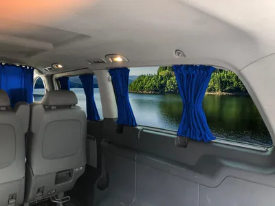 Produktbild von Maß Gardinen für Mercedes Vito W447 L3 ab 2014 (727) in Blau