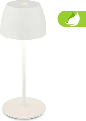 Produktbild von Briloner Serina Mini LED Tischlampe kabellos IP44, Dimmbar, Touch, Spritzwasserschutz, akku, weiß, Ø8 x 20 cm