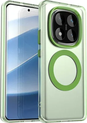 A clear product shot of a phone case with a phone inside, presented on a white background.