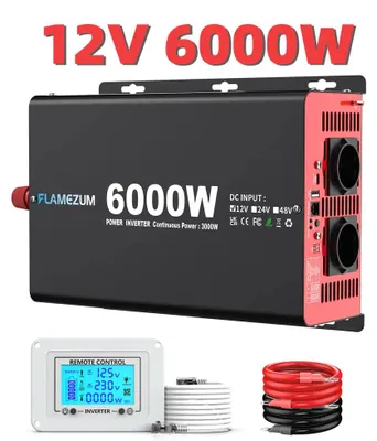 Imagen del producto de Convertidor de voltaje - Inversor - Transformador de corriente - 3000W de potencia continua