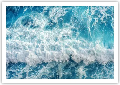 Produktbild von Poster - Poster ohne Rahmen - Meer Welle Ozean - 100x70 cm - Wand Bild - Wanddeko - Wandbilder - Kunstposter - Wandposter - Bilder - Kunstdruck - Wanddekoration - Wandbild - P2XAA100x70-4067