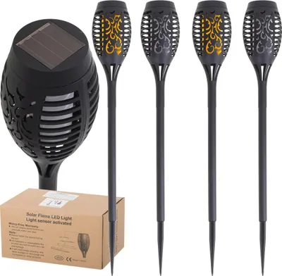 Obrázek produktu pro Solární zahradní svítilna 12LED 4ks.