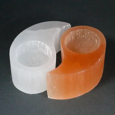 Obrázok produktu pre Candlestor Selenitu s motívom Yin Yang