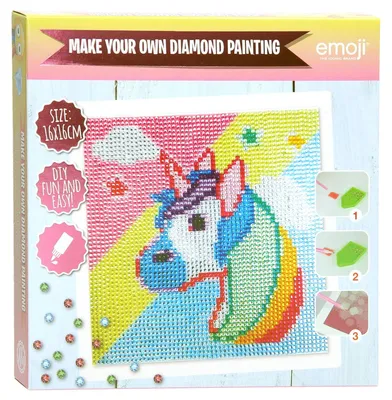 Image de Emoji Diamond Painting - Unicorn
