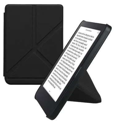 Produktbild von kwmobile Schutzhülle für Kobo Clara 2E / Tolino Shine 4 Hülle - Kunstleder Case - eReader Klapphülle mit Auto Sleep Funktion - Cover mit Ständer -