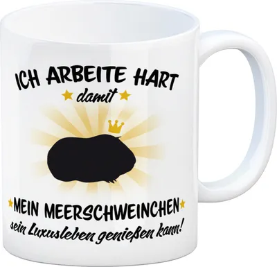 Produktbild von Ich arbeite hart für das Luxusleben meines Meerschweinchens Haustier