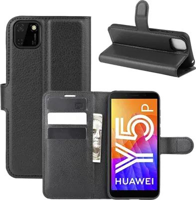 Produktbild von Huawei Y5P Hülle - Coverup Klapphülle - Schwarz