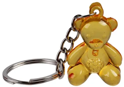 Produktbild von schlüsselanhänger Bär 3,5 x 2,5 cm gelb